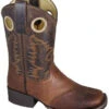 2481 Smoky Mountain Boots Kid's LUKE Saddle Vamp Brown -Western Store 4615620203
