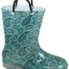 2718 Smoky Mountain Boots Turquoise Paisley Rubber Boots -Western Store 4633672399