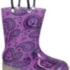2722 Smoky Mountain Boots Purple Paisley LIGHTNING Rubber Boots -Western Store 4634806942