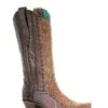 A3659 Corral Boots Women's Full Tan Python Woven Snip Toe Boot -Western Store 55c74239bf956d019242d5a4518c683d