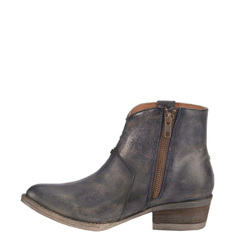 Corral Boots Q5025 Circle G Women's Blue Star Inlay & Studs Ankle Boots 6 Corral Boots Q5025 Circle G Women's Blue Star Inlay & Studs Ankle Boots - Image 4