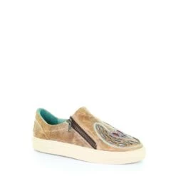 Corral Boots E1553 Corral Women's Straw Heart & Wings Inlay Sneaker -Western Store 57 1024x1024 f08671b6 4324 42d5 99e1 7e7f209c2ce7