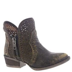 Q5021 Circle G By Corral Boots Women's URBAN Cutout Short Bootie -Western Store 61T onpRNgL. UY500