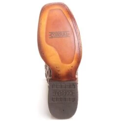 Corral Boots C3405 Corral Women's Bone And Multi-Color Inlay Stained Glass Square Toe Boot -Western Store 96095 corral womens boots c3405 multi bone 4