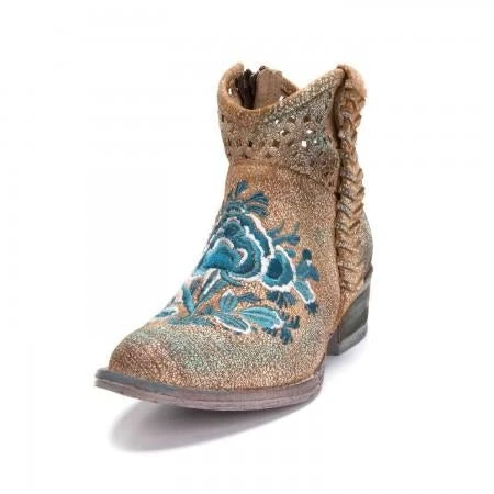 Corral Boots Q0127 Circle G Women's Floral Embroidered Ankle Boot 3 Corral Boots Q0127 Circle G Women's Floral Embroidered Ankle Boot