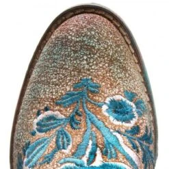 Corral Boots Q0127 Circle G Women's Floral Embroidered Ankle Boot 7 Corral Boots Q0127 Circle G Women's Floral Embroidered Ankle Boot -Western Store 98256 circle g womens shoes q0127 wht tq shorty floral 3 jpeg