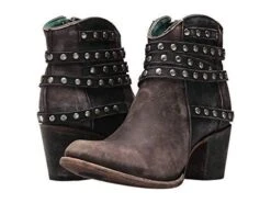 Corral Boots C3230 Corral Women's Oxford Studded Straps Round Toe Boot