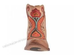 Corral Boots C3269 Corral Women's Natural Orange Embroidery Ankle Boot 5 Corral Boots C3269 Corral Women's Natural Orange Embroidery Ankle Boot - Image 3