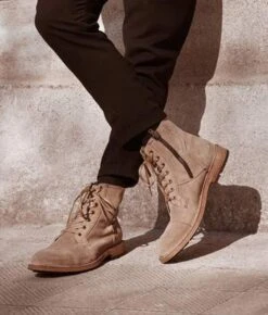 TWSHM035-2 Tumbleweed Boots Men's Caleb Sand Suede Mid Lace Up Boot -Western Store CALEBSAND5