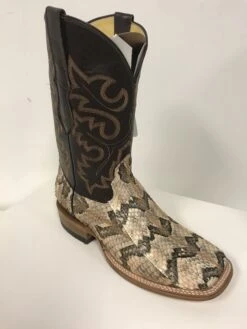 Q815 COWTOWN Craneback Rattlesnake Sq Toe Western Boot