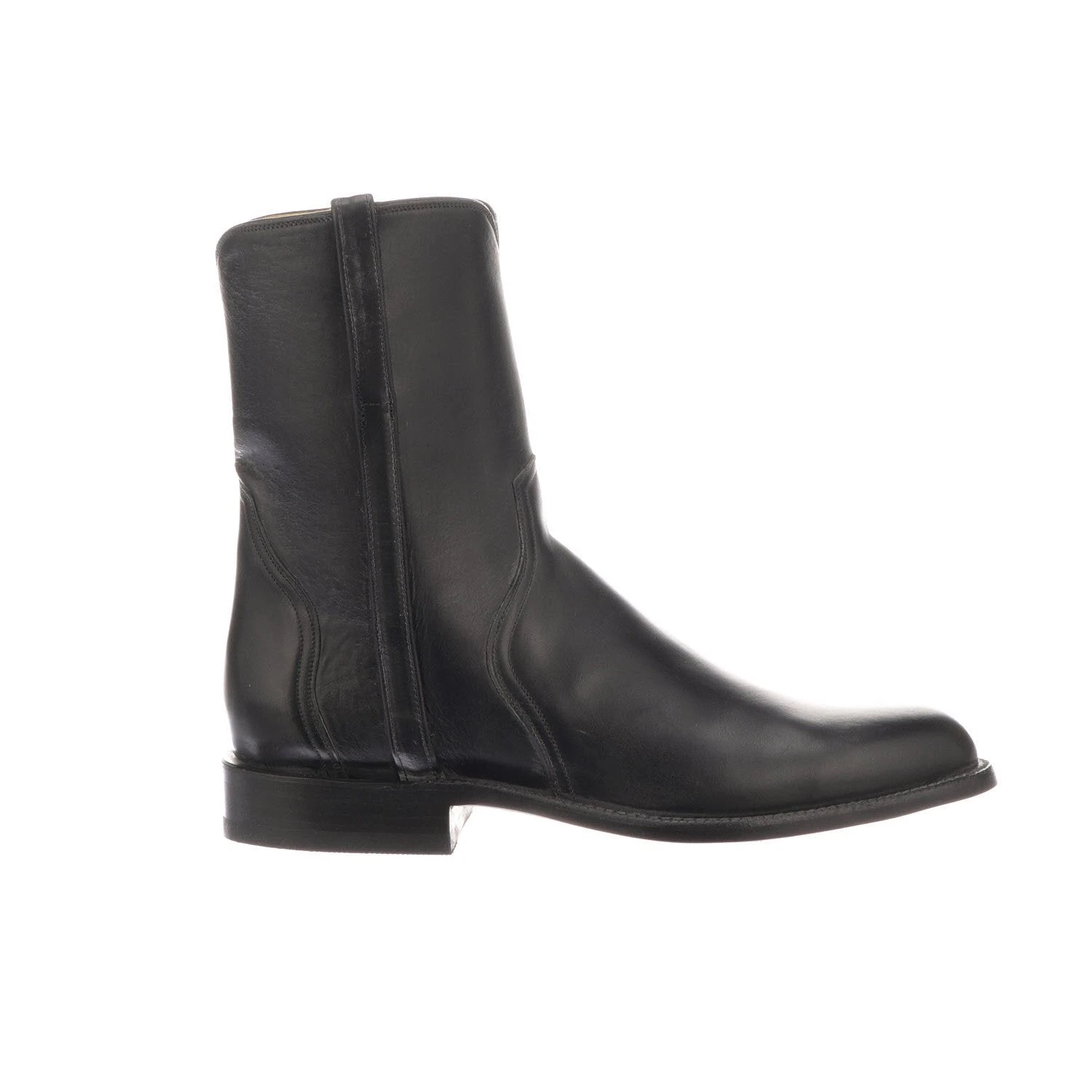 GY8900.RR Lucchese Men's SCOUT Black Oiled Calf Zip Boot 4 GY8900.RR Lucchese Men's SCOUT Black Oiled Calf Zip Boot - Image 2