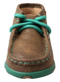 ICA0008 Twisted X Infant Driving Moccasins – Bomber/Turquoise -Western Store ICA0008 FR 510x700 1