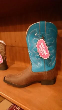 NK5050 Nocona Boots HOWDY Chocolate Pebble Kids -Western Store IMG20170209150134