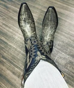 M3118-1 Old Gringo Men's POLAR TEJU LIZARD Boots -Western Store IMG 1123