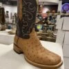 Q74 Cowtown Boots Full Quill Cognac Ostrich Square Toe -Western Store IMG 2317