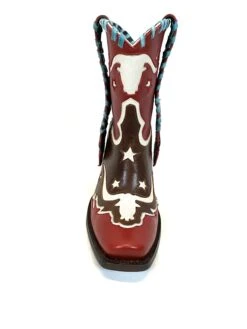NOBL013-1 Old Boot Factory Women's BODACIOUS BULL Red Bootie Boot -Western Store IMG 3120