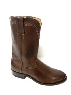 NOM006-1 Old Boot Factory Men's CHOCTAW Whiskey Brown Baby Buffalo Roper Boot -Western Store IMG 7540
