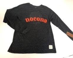 NB5002 Nocona Beer NOCONA LIGHT Longsleeve BLACK Tee Shirt By RETRO BRAND