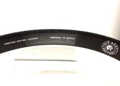 OLD1001 Old Boot Factory Leather Corteza Chocolate Exotic Print Belt -Western Store IMG 9566