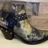 YBL369-1 Yippee Ki Yay By Old Gringo Women's KAORY Gold Black Metallic Bootie -Western Store IMG 9865