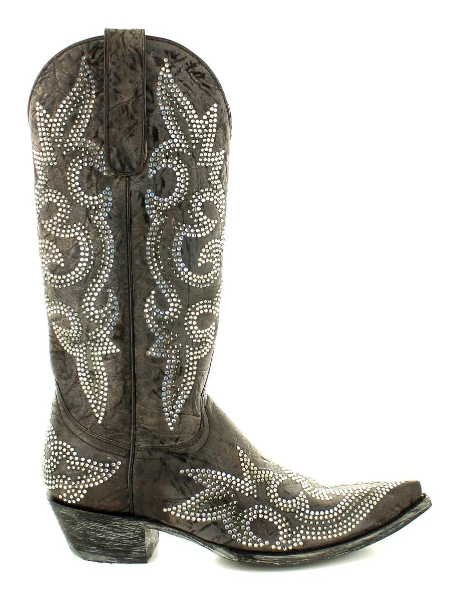 L1202-2 Old Gringo Women's DIEGO SWAROVSKI CRYSTAL Boot - ROANOKE 4 L1202-2 Old Gringo Women's DIEGO SWAROVSKI CRYSTAL Boot - ROANOKE - Image 2