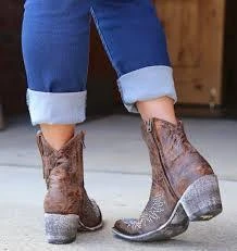 L859-2 Old Gringo Women's Eagle Swarovski Crystal Zip Bootie 5 L859-2 Old Gringo Women's Eagle Swarovski Crystal Zip Bootie - Image 3