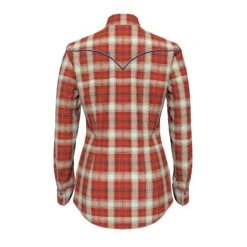 LW1015R Wrangler Retro® Women's Red Plaid Snap Americana Shirt -Western Store LW1015R VB01 SWVR PRD