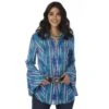 LW7505M Wrangler® Western Women's Bell Sleeve Top Snap -Western Store LW7505M BF01 SWFF PRD