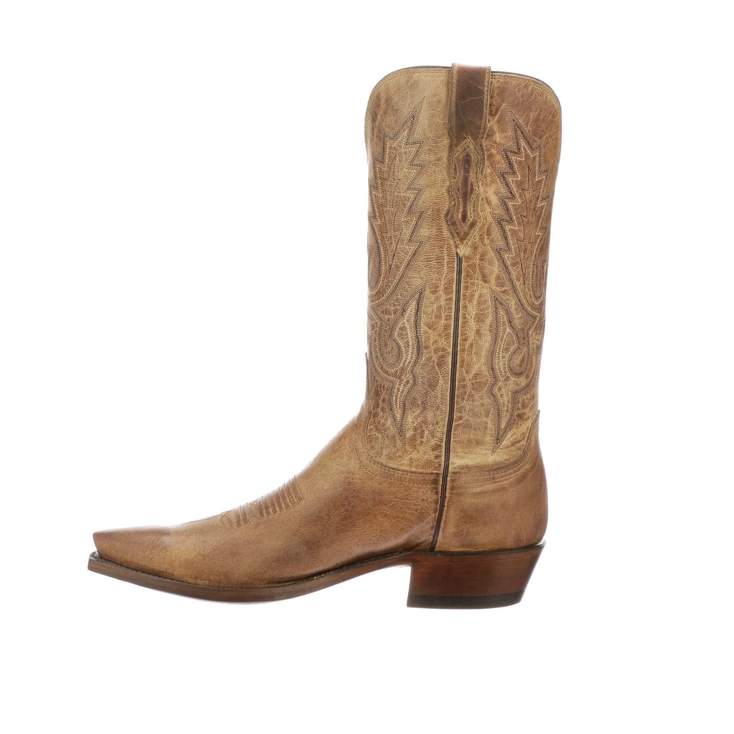 M1008.54 Lucchese Bootmaker Men's LEWIS Tan Mad Dog Goat Snip Toe 4 M1008.54 Lucchese Bootmaker Men's LEWIS Tan Mad Dog Goat Snip Toe - Image 2