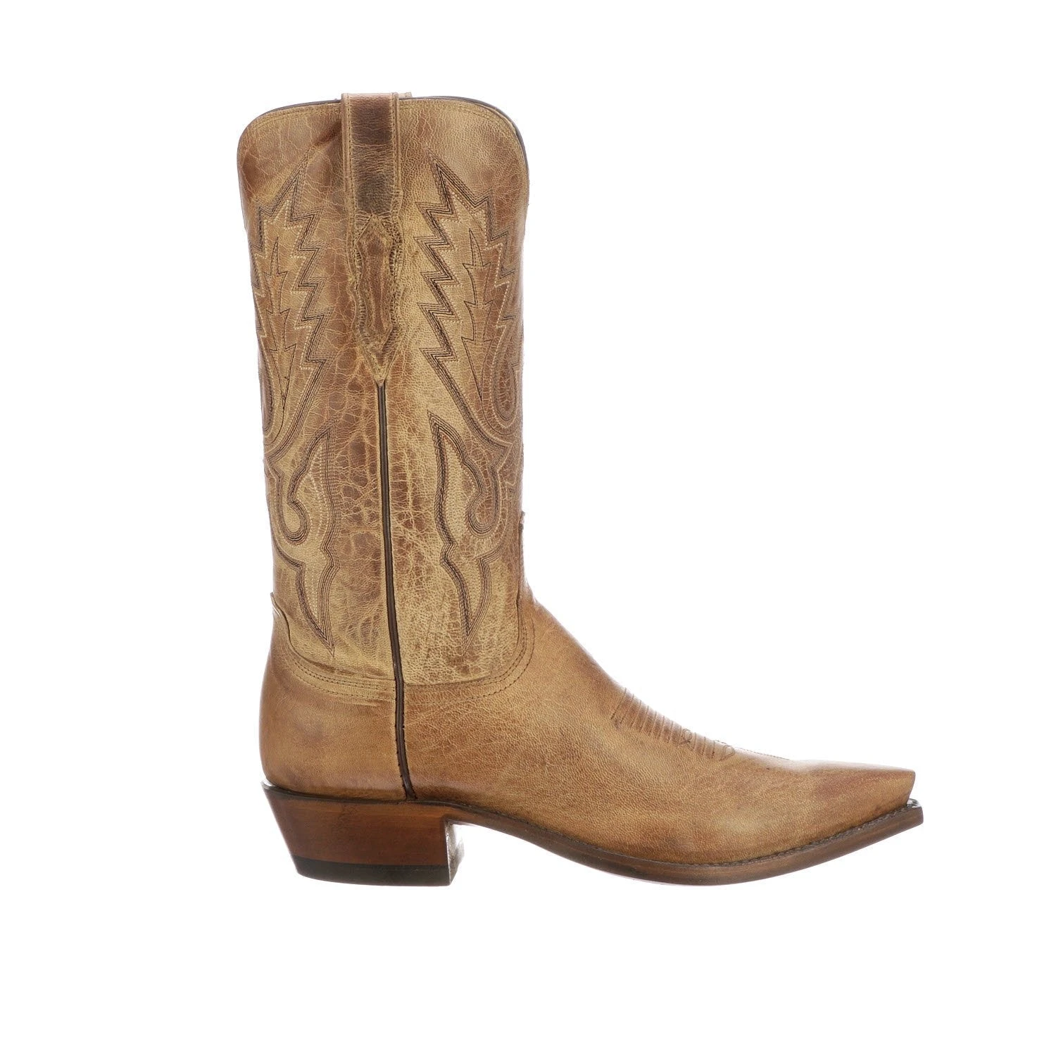 M1008.54 Lucchese Bootmaker Men's LEWIS Tan Mad Dog Goat Snip Toe 6 M1008.54 Lucchese Bootmaker Men's LEWIS Tan Mad Dog Goat Snip Toe - Image 4