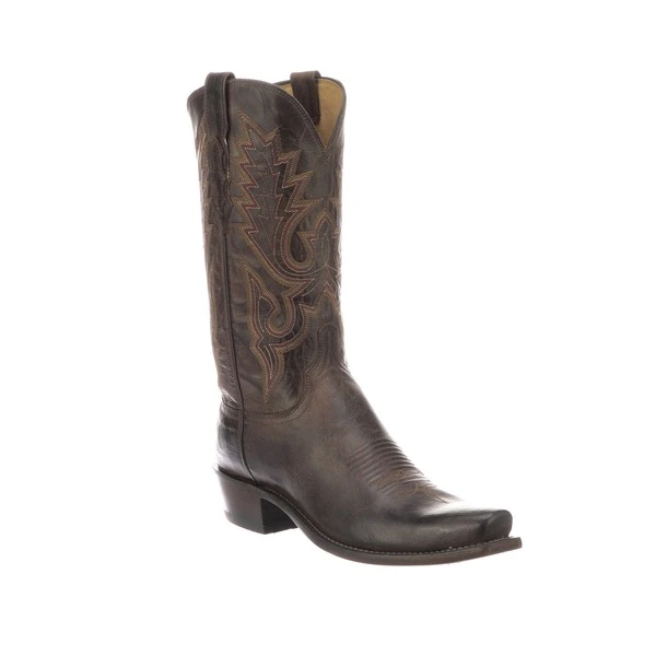 M1002.74 Lucchese Bootmaker Men's LEWIS Chocolate Madras Goat Boot 3 M1002.74 Lucchese Bootmaker Men's LEWIS Chocolate Madras Goat Boot