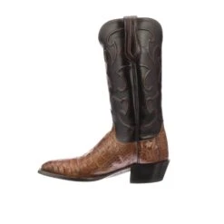 M1635.R4 Lucchese Bootmaker Men's CHARLES Sienna Belly Caiman Round Toe -Western Store M163514 R01 C13