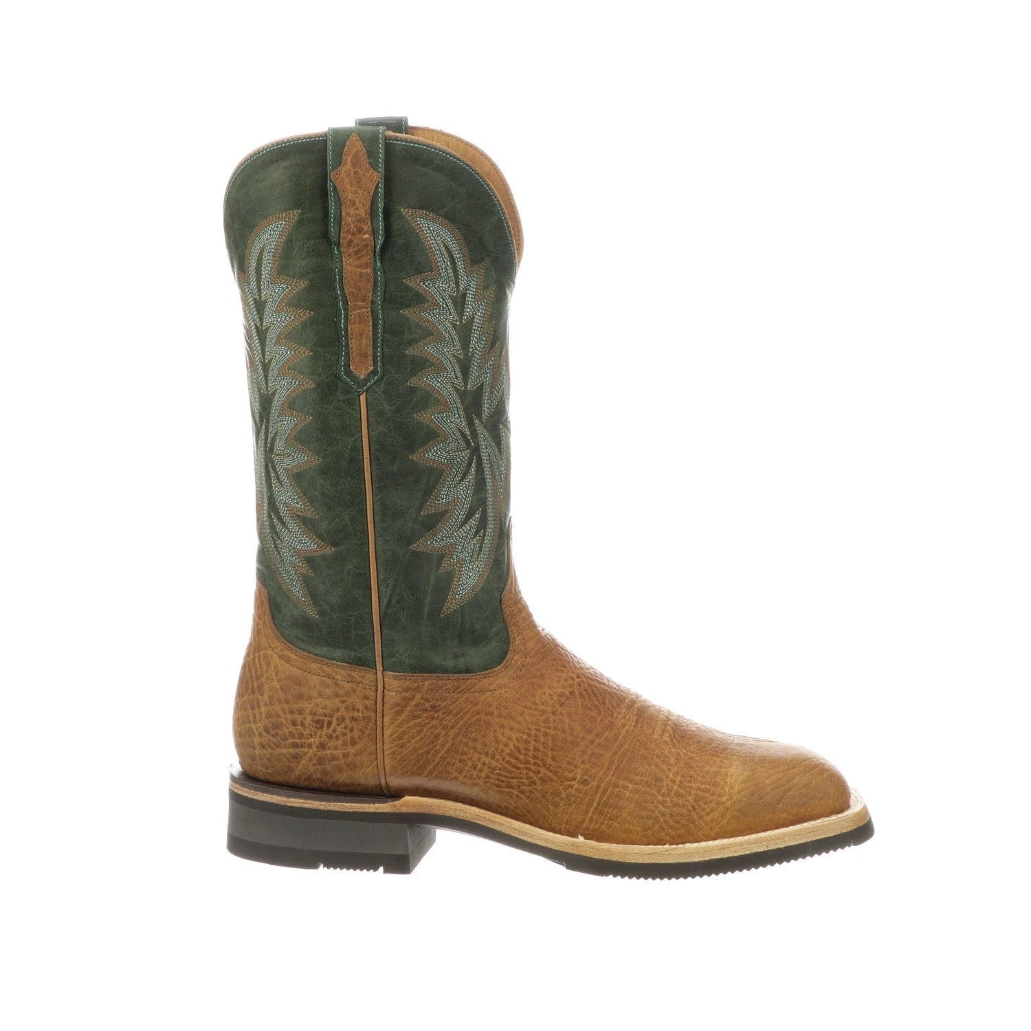M4092.WF Lucchese Bootmaker RUDY Barn Boot Cognac / Green Work Boot Soft Toe 4 M4092.WF Lucchese Bootmaker RUDY Barn Boot Cognac / Green Work Boot Soft Toe - Image 2