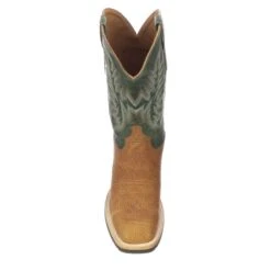 M4092.WF Lucchese Bootmaker RUDY Barn Boot Cognac / Green Work Boot Soft Toe 13 M4092.WF Lucchese Bootmaker RUDY Barn Boot Cognac / Green Work Boot Soft Toe -Western Store M4092WF R03 C07