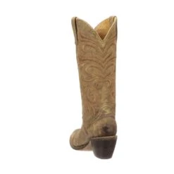 M4951 Lucchese Bootmaker Women's LAURELIE Tan Floral Print Suede Tall Boot -Western Store M4951 R01 C18