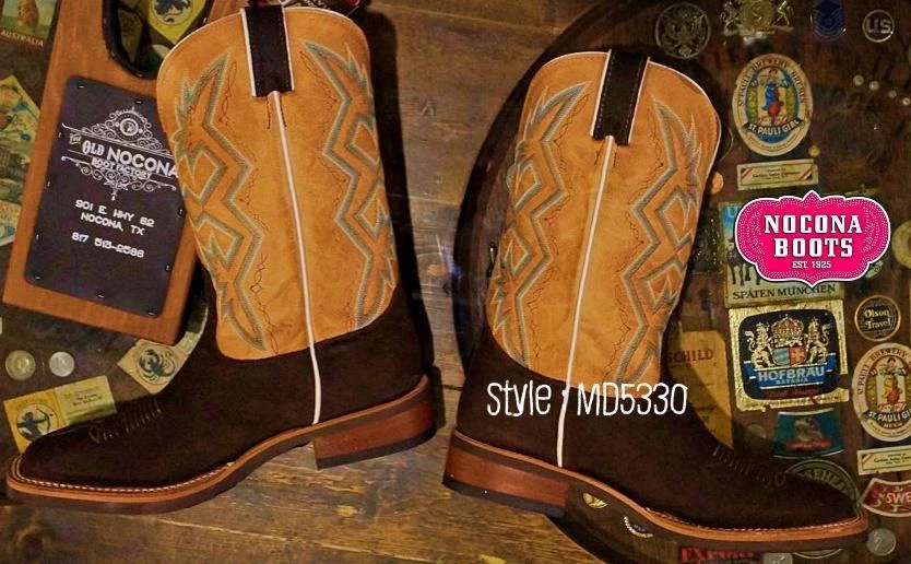 MD5330 Nocona Boots Dark Brown Prosper With 11" Palomino Rodeo Top 5 MD5330 Nocona Boots Dark Brown Prosper With 11" Palomino Rodeo Top - Image 3