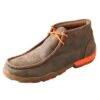 MDM0019 Twisted X Bomber/Neon Orange Men's Driving Mocs D Toe