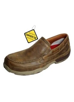 MDMSC03 Twisted X Men’s Slip-on Driving Moccasins – Bomber Safety Toe