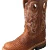 MLCC005 Twisted X Men's Lite Cowboy Workboot Tan Elephant Print