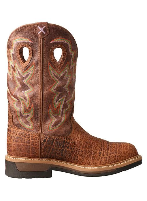 MLCC005 Twisted X Men's Lite Cowboy Workboot Tan Elephant Print 4 MLCC005 Twisted X Men's Lite Cowboy Workboot Tan Elephant Print - Image 2