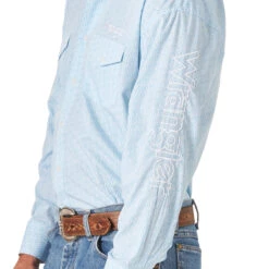 MP1344B Wrangler Men's LOGO Long Sleeve Shirt -Western Store MP1344B.3