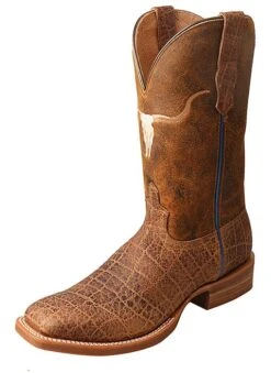 MRAL017 Twisted X Men’s Rancher Boot – Saddle Elephant Print/Saddle