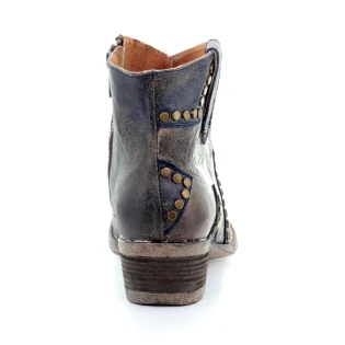 Corral Boots Q5025 Circle G Women's Blue Star Inlay & Studs Ankle Boots 8 Corral Boots Q5025 Circle G Women's Blue Star Inlay & Studs Ankle Boots - Image 6