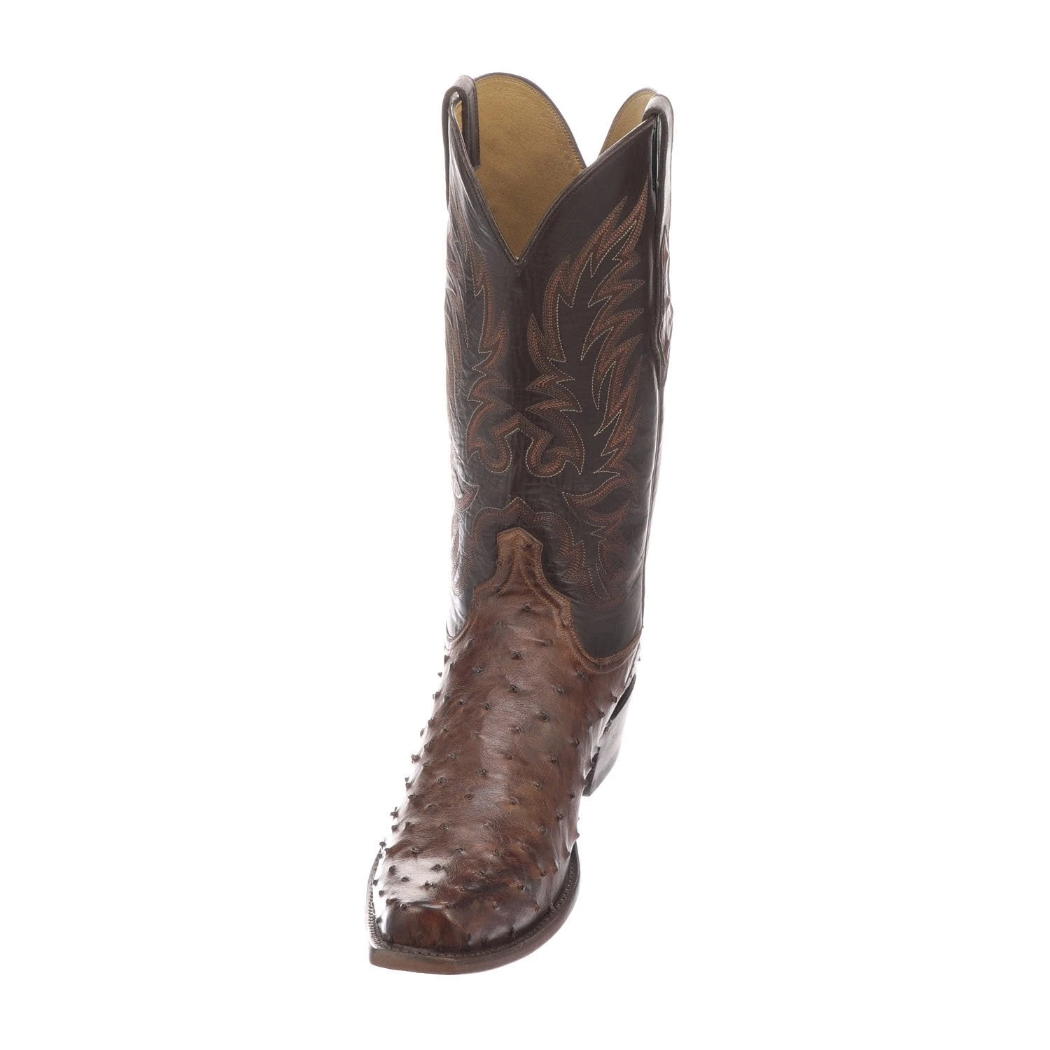 N1187.73 Lucchese Bootmaker Men's ELGIN Chocolate Full Quill Ostrich 6 N1187.73 Lucchese Bootmaker Men's ELGIN Chocolate Full Quill Ostrich - Image 4