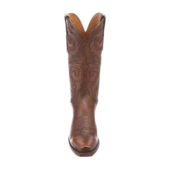 N4771.74 Lucchese Bootmaker Women's NICOLE Antique Castagno Gilmar Brown Boot -Western Store N477474 R02 C07