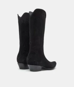 TWCL004-5 Tumbleweed Boots Women's NATALIE Black Suede Tall Boot -Western Store NATALIEBLK3