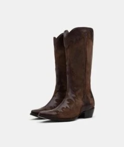 TWCL004-2 Tumbleweed Boots Women's NATALIE Chocolate Suede Tall Boot