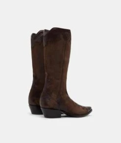 TWCL004-2 Tumbleweed Boots Women's NATALIE Chocolate Suede Tall Boot -Western Store NATALIECHOC3