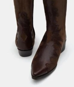 TWCL004-2 Tumbleweed Boots Women's NATALIE Chocolate Suede Tall Boot -Western Store NATALIECHOC4