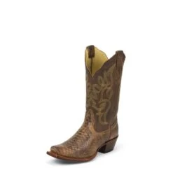 NL5025 Nocona Boots Women's BLUEBONNET SNAKE PRINT Old West Boot
